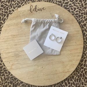 Hoop studded earrings by Michael lots